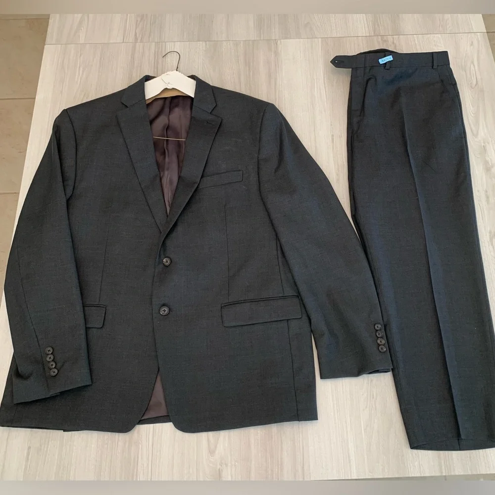 Ralph‎ Lauren Suit 40W X 30L Mens Grey 2 piece Suit
